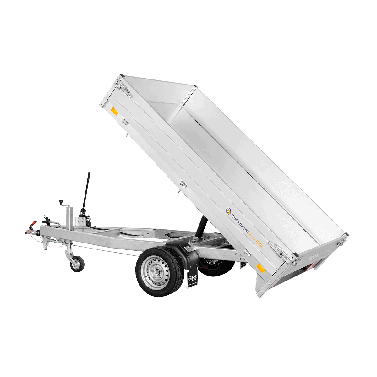 Saris K1 276×150 1350 kg peräkärry kipillä